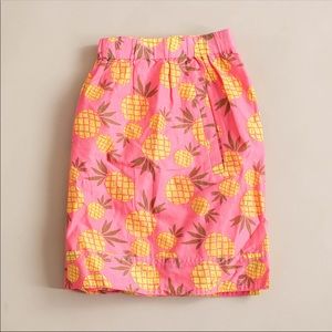 J. Crew Pineapple Print Skirt